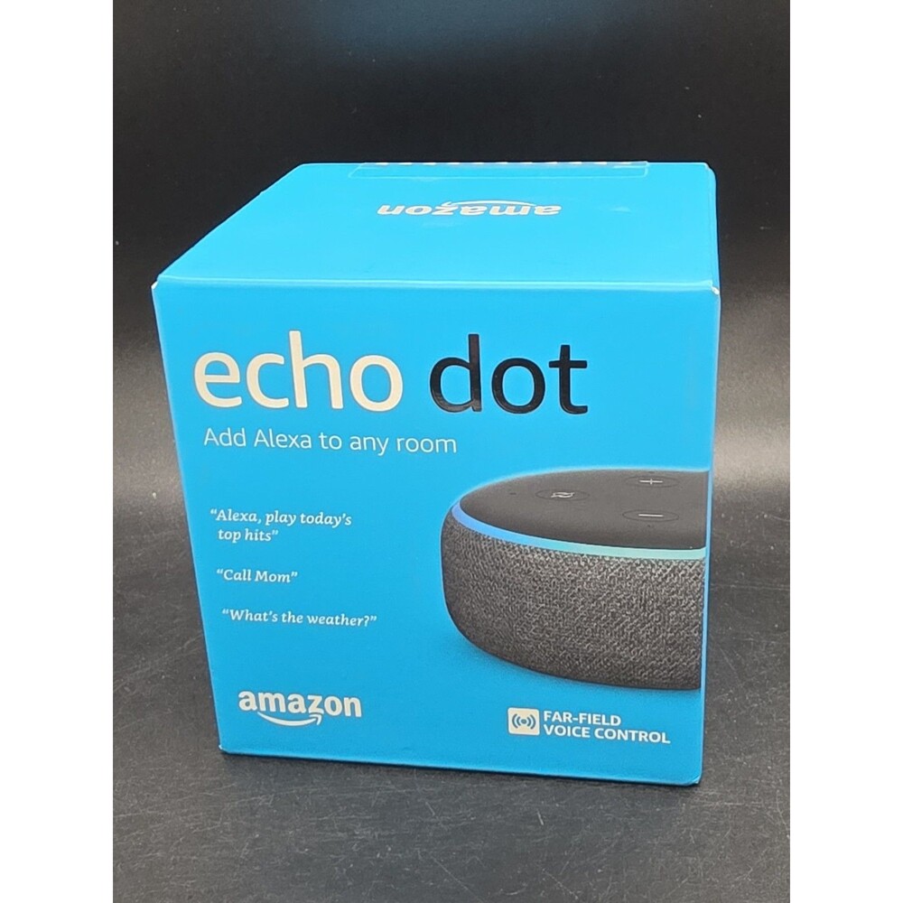 Amazon Echo Dot (3rd Generation) Smart Speaker Charcoal Grey NEW Factory SEALED
